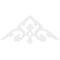 Ekena Millwork Pitch Whitman Architectural Grade PVC Gable Pediment, 48"W x 20"H x 1"P (10/12) GPP048X020X100WHI - alternate 4